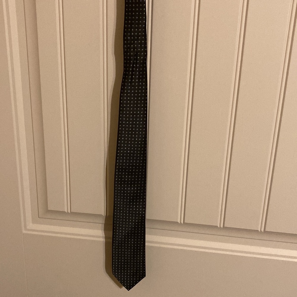 Nick Graham Black Polka Dot Tie